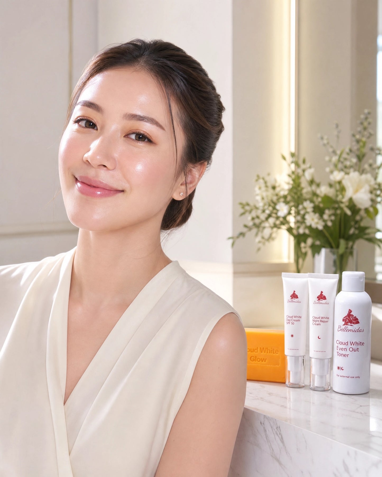 Bellemidas Cloud White Glow Set – Fade Dark Spots. Reveal Radiant Skin                                                               ✔ Targets post-acne marks  
✔ Brightens uneven skin tone  
✔ Day & Night complete routine ⭐⭐⭐⭐⭐ 10,000+ Verified Customers